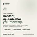 Monthly YouTube Content Upload Service